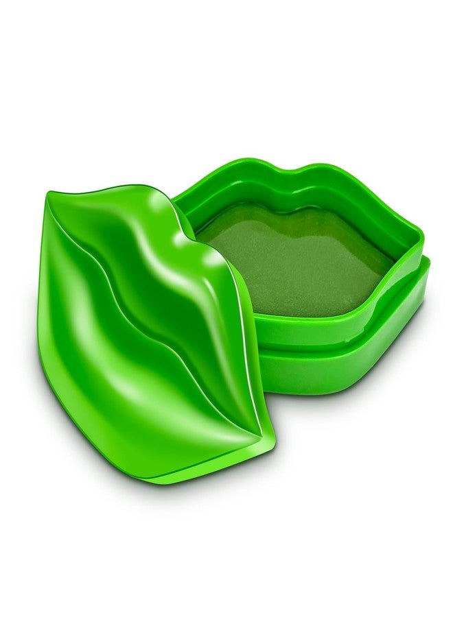 AOAO Collagen Lip Mask, Intense Hydrating Gel Pads with Sodium Hyaluronate & Hydrolyzed Collagen, Moisturize Repair Dry Lips, Reduce Fine Lines and Wrinkles for Smooth Plump Look, 20pcs (Green) - Image 2